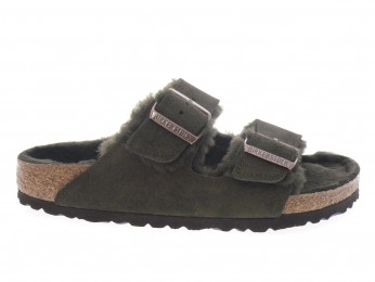 birkenstock - Femme ARIZONA F SHE - DAIM MARRON FONC