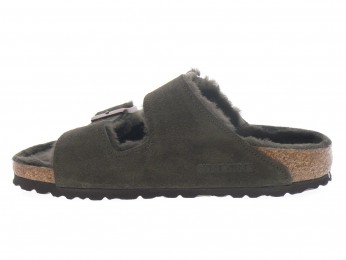 birkenstock - Femme ARIZONA F SHE - DAIM MARRON FONC