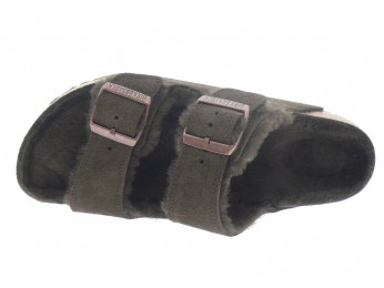 birkenstock - Femme ARIZONA F SHE - DAIM MARRON FONC