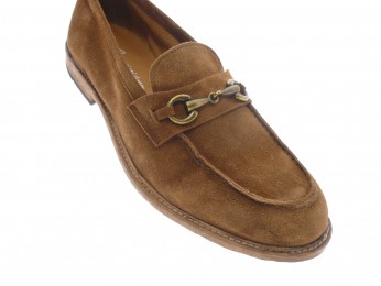 crispiniano - Mocassin 886 - DAIM COGNAC