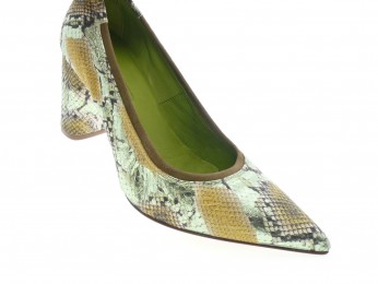 lorenzo masiero - Escarpin 64 229 - PYTHON VERT