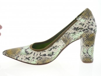 lorenzo masiero - Escarpin 64 229 - PYTHON VERT