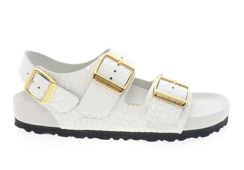 birkenstock - Nu pied MILANO EXQ - PYTHON BLANC