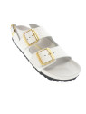 birkenstock - Nu pied MILANO EXQ - PYTHON BLANC