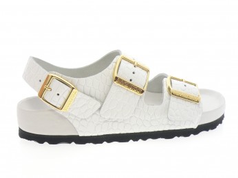 birkenstock - Nu pied MILANO EXQ - PYTHON BLANC