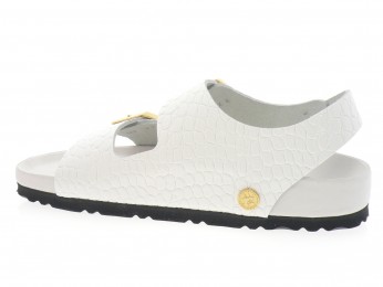 birkenstock - Nu pied MILANO EXQ - PYTHON BLANC