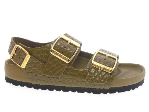 birkenstock - Nu pied MILANO EXQ - PYTHON KAKI