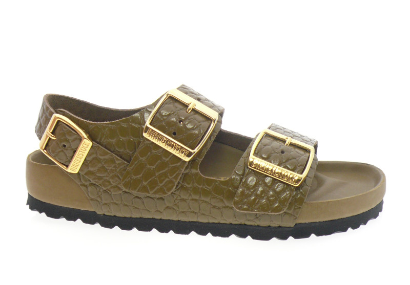 birkenstock - Nu pied MILANO EXQ - PYTHON KAKI