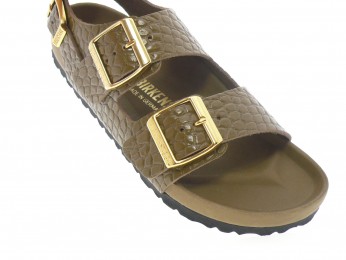 birkenstock - Nu pied MILANO EXQ - PYTHON KAKI