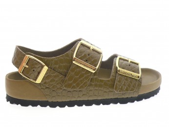 birkenstock - Nu pied MILANO EXQ - PYTHON KAKI