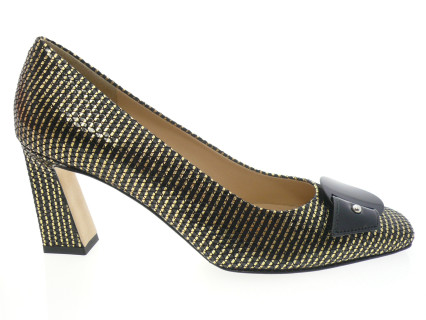 brunate - Escarpin 70342 - NOIR OR