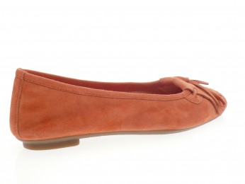 Reqins - Ballerine HINDI. - DAIM ORANGE