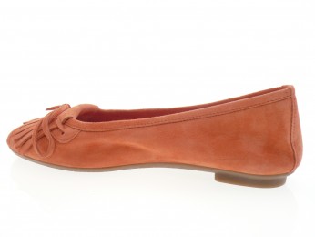 Reqins - Ballerine HINDI. - DAIM ORANGE