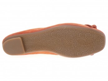 Reqins - Ballerine HINDI. - DAIM ORANGE
