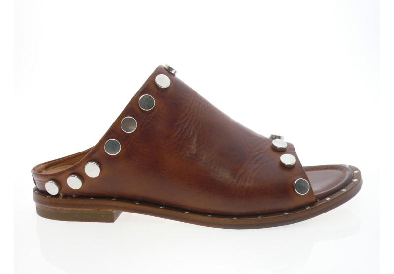 la bottega di lisa - Mule 4127 B. - COGNAC