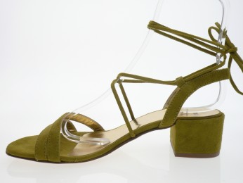 nimal - Nu pied BAKY - DAIM VERT PALE