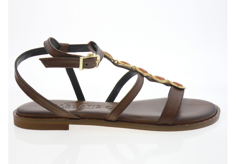 caryatis - Nu pied 622112 - MARRON OR