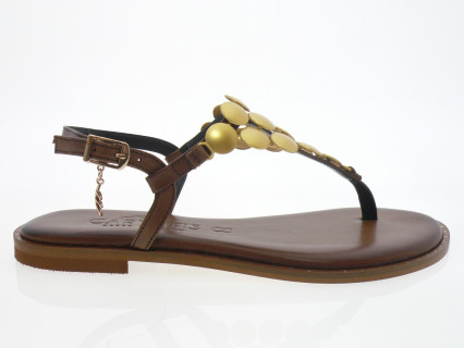 caryatis - Nu pied 6254 - MARRON OR