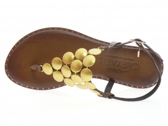 caryatis - Nu pied 6254 - MARRON OR