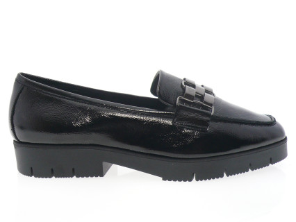 Reqins - Mocassin MELVIN - VERNIS NOIR