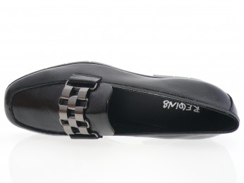 Reqins - Mocassin MELVIN - VERNIS NOIR