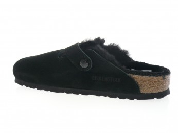 birkenstock - Sport BOSTON SHEARLING F - DAIM NOIR