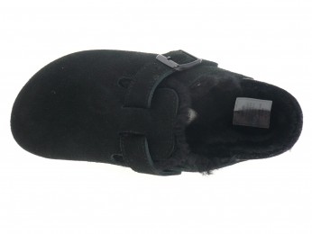 birkenstock - Sport BOSTON SHEARLING F - DAIM NOIR