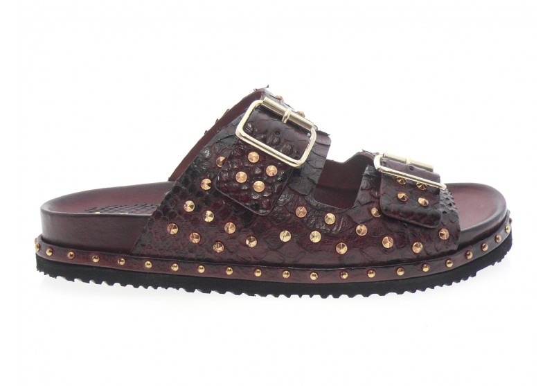 la bottega di lisa - Nu pied 4497 B - PYTHON BORDEAUX