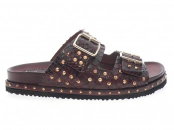 la bottega di lisa - Nu pied 4497 B - PYTHON BORDEAUX