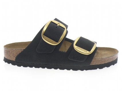 birkenstock - Nu pied ARIZONA BIG BUCKLE - DAIM NOIR