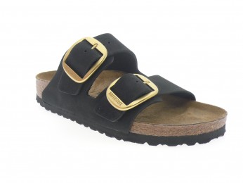 birkenstock - Nu pied ARIZONA BIG BUCKLE - DAIM NOIR