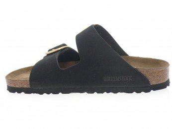 birkenstock - Nu pied ARIZONA BIG BUCKLE - DAIM NOIR