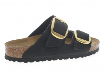 birkenstock - Nu pied ARIZONA BIG BUCKLE - DAIM NOIR
