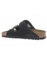 birkenstock - Nu pied ARIZONA BIG BUCKLE - DAIM NOIR