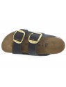 birkenstock - Nu pied ARIZONA BIG BUCKLE - DAIM NOIR