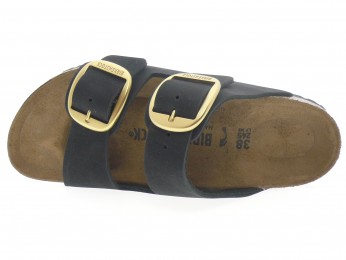 birkenstock - Nu pied ARIZONA BIG BUCKLE - DAIM NOIR