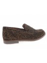 aliwell - Mocassin PARIZ - DAIM BEIGE LEOPARD