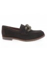 aliwell - Mocassin MARCIA - DAIM MARRON FONCÉ