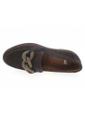 aliwell - Mocassin MARCIA - DAIM MARRON FONCÉ