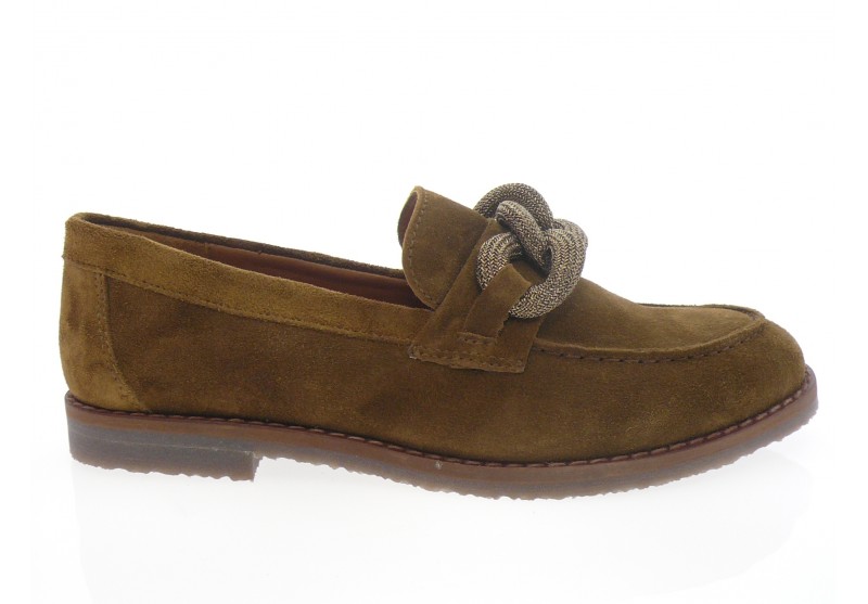 aliwell - Mocassin MARCIA - DAIM CAMEL