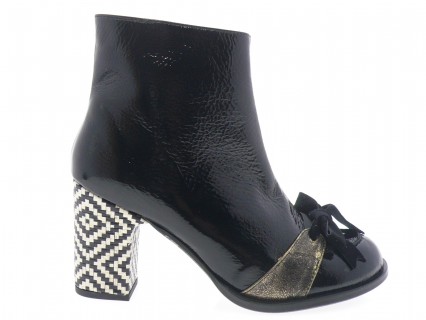 nemonic - Boots 2480 - VERNIS NOIR