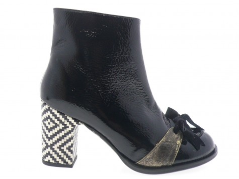 nemonic - Boots 2480 - VERNIS NOIR