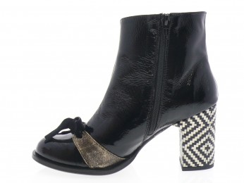 nemonic - Boots 2480 - VERNIS NOIR