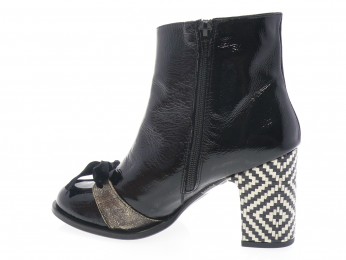 nemonic - Boots 2480 - VERNIS NOIR