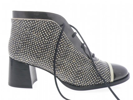 nemonic - Boots 2228 - BLANC NOIR
