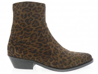 aliwell - Boots LENNOX - DAIM BEIGE LEOPARD