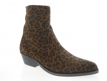 aliwell - Boots LENNOX - DAIM BEIGE LEOPARD