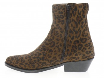aliwell - Boots LENNOX - DAIM BEIGE LEOPARD