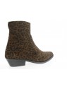 aliwell - Boots LENNOX - DAIM BEIGE LEOPARD