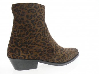 aliwell - Boots LENNOX - DAIM BEIGE LEOPARD